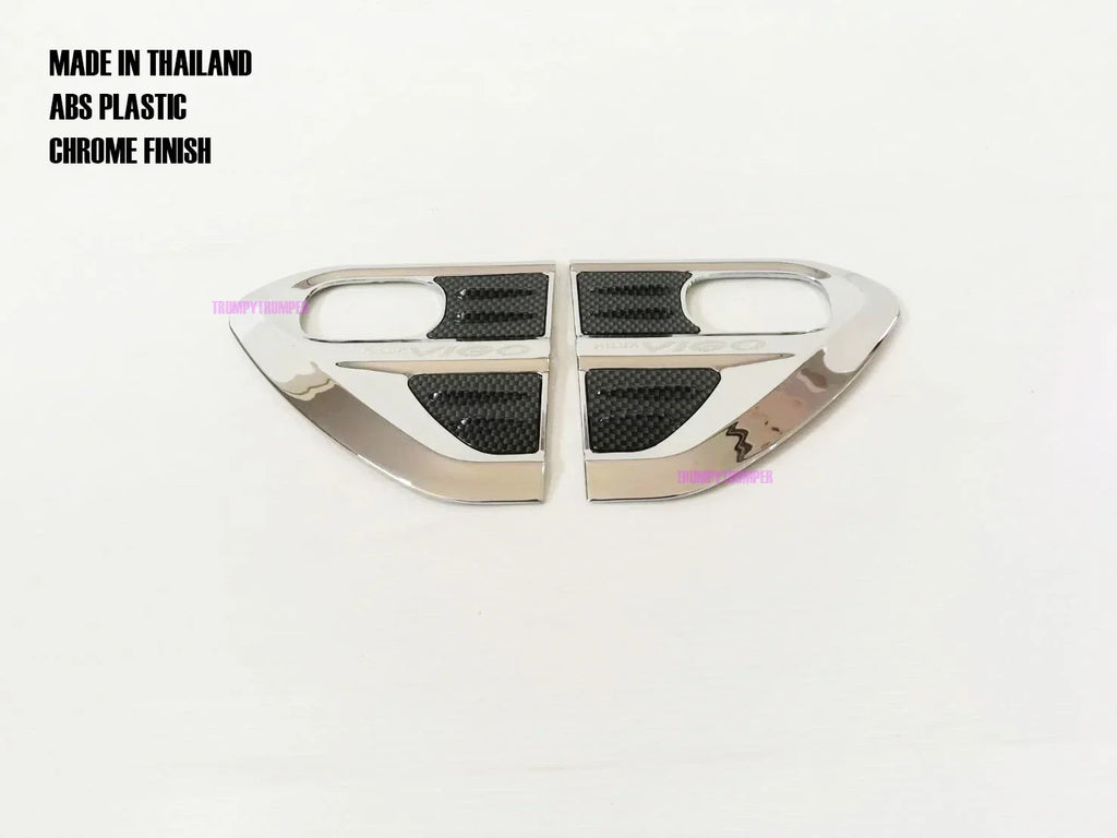 Chrome Side Vent Door Cover Trim for Toyota Hilux Vigo Fortuner (2005-2012)