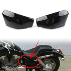 Set of 2 ABS Plastic Battery Side Covers for Honda VTX1300 (2003–2009) Black
