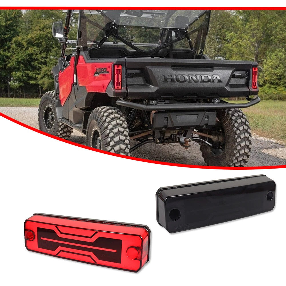 2X Smoke Red LED Taillights for Honda Pioneer 520 700 1000 (2014–2024)