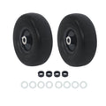 2-Pack Flat Free Tire and Wheel Assembly for Lawnmower (9X3.50-4)