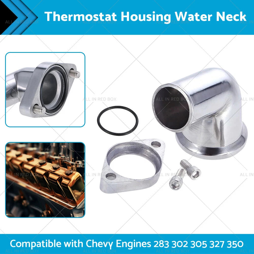 15 Degree Polished Swivel Thermostat Housing for Chevy Engine