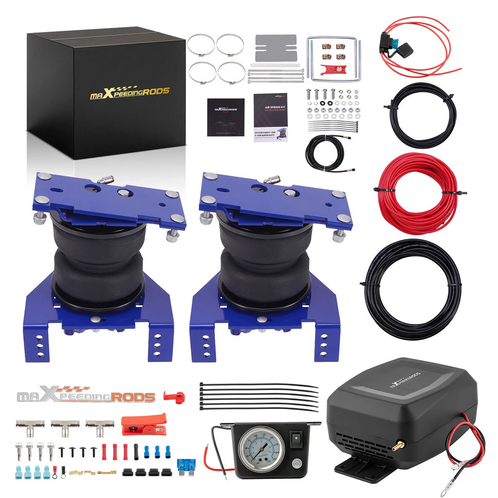 Air Suspension Bags Shock Compressor Kit for Ford F-450 4X4 (2017–2024)
