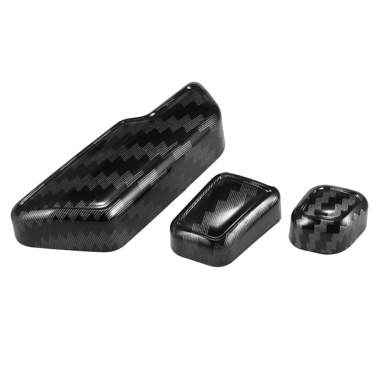 Set of 6 Carbon Fiber Door Adjust Button Switch Covers for Mercedes Benz