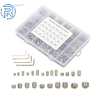 Set of 1500 Stainless Steel Fully Threaded Hex Socket Screws