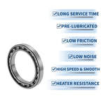 Deep Groove Ball Bearings 120x165x22mm for Scooter Skateboard (N/A)