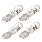 10pcs T5 74 Mini-Wedge Halogen Bulbs for Instrument Cluster Lights (Warm White)