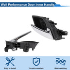 Front Driver Side Interior Door Handle for Buick Lacrosse (2009–2014) Black Chrome