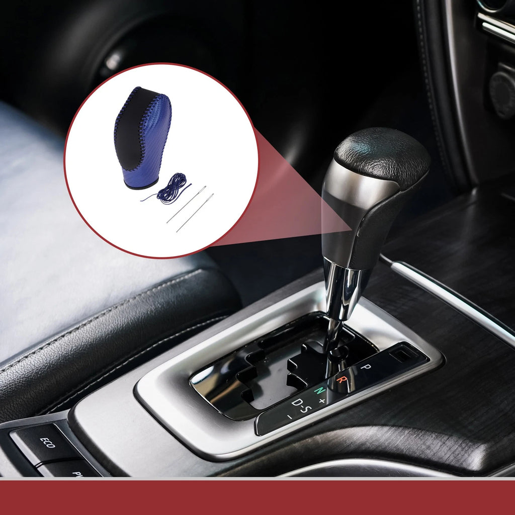 Gear Shift Knob Cover for Ford Fusion (2013–2016) Blue Black