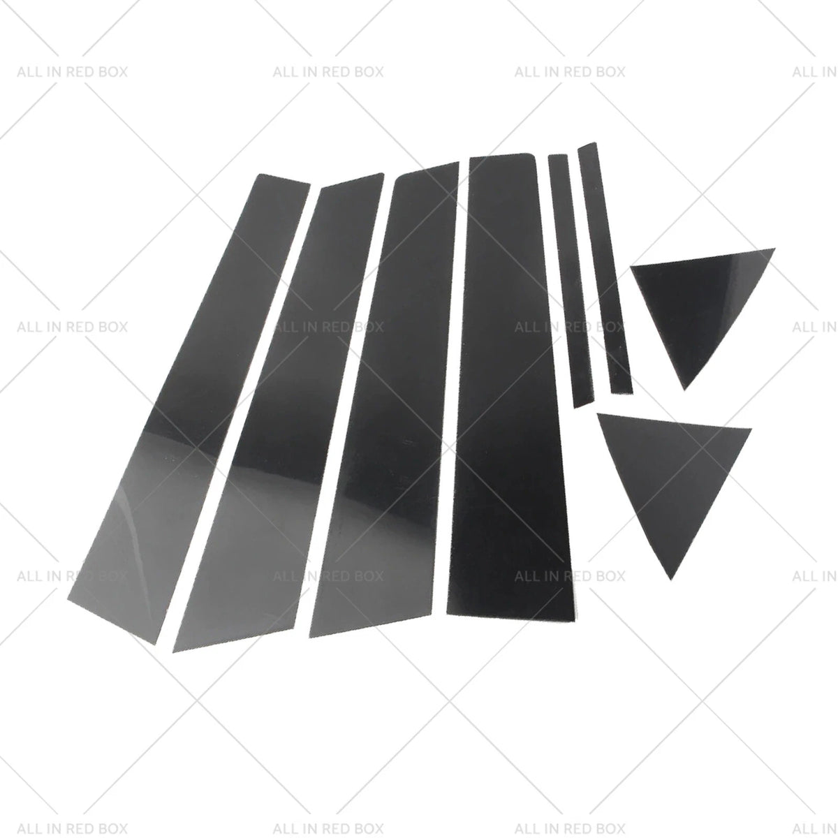 8PCS Black Pillar Post Cover Trims for Hyundai Elantra Sedan (2017–2020)