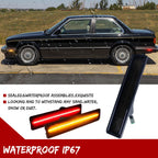 Set of 4 Smoke LED Bumper Side Marker Lights for BMW E30 E34 (1982–1996)