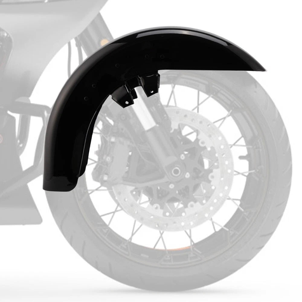 Vivid Black Front Fender for Harley Touring Street Road Glide Road King (1989–2013)