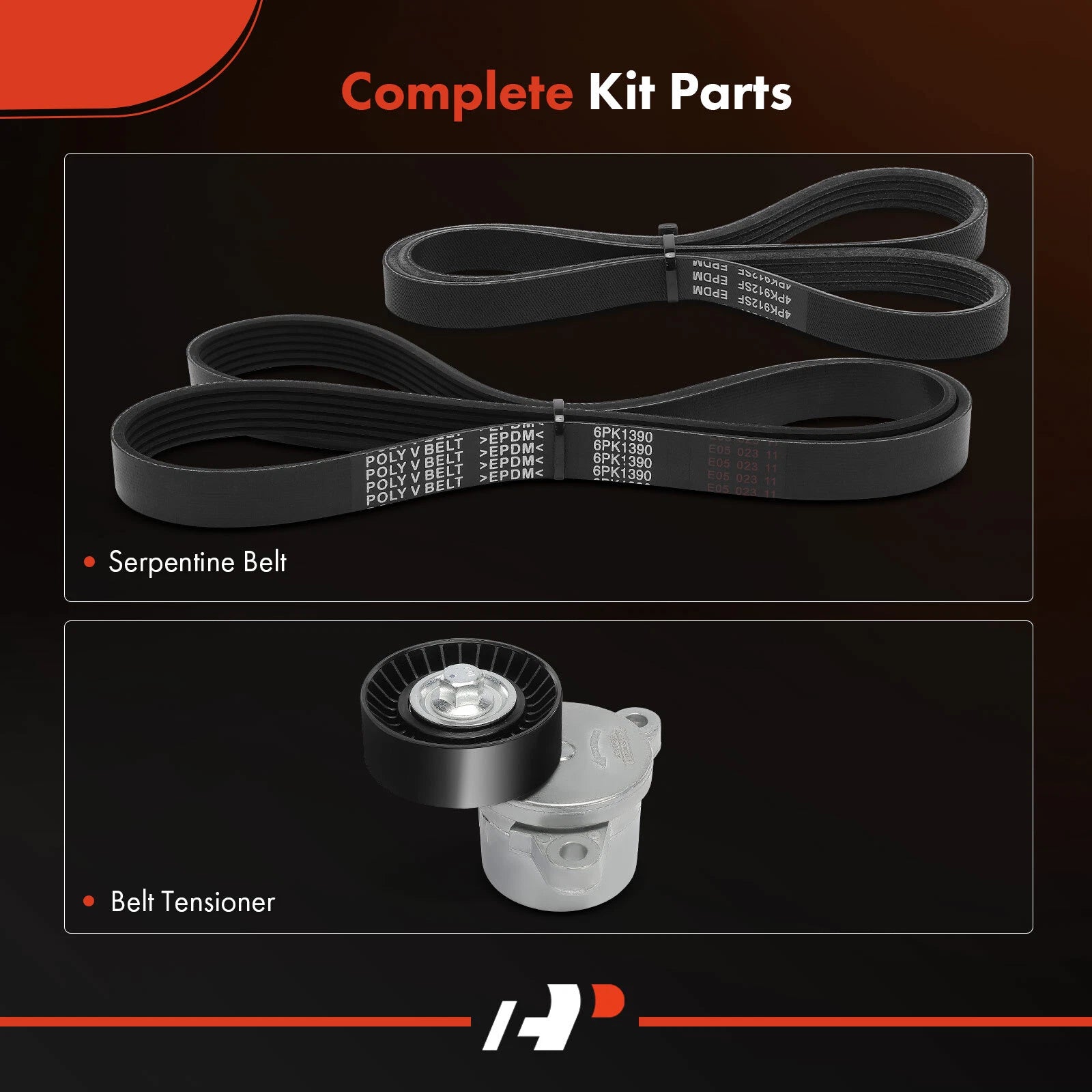 3X Serpentine Belt Drive Component Kit for Ford F-150 (2011–2017)