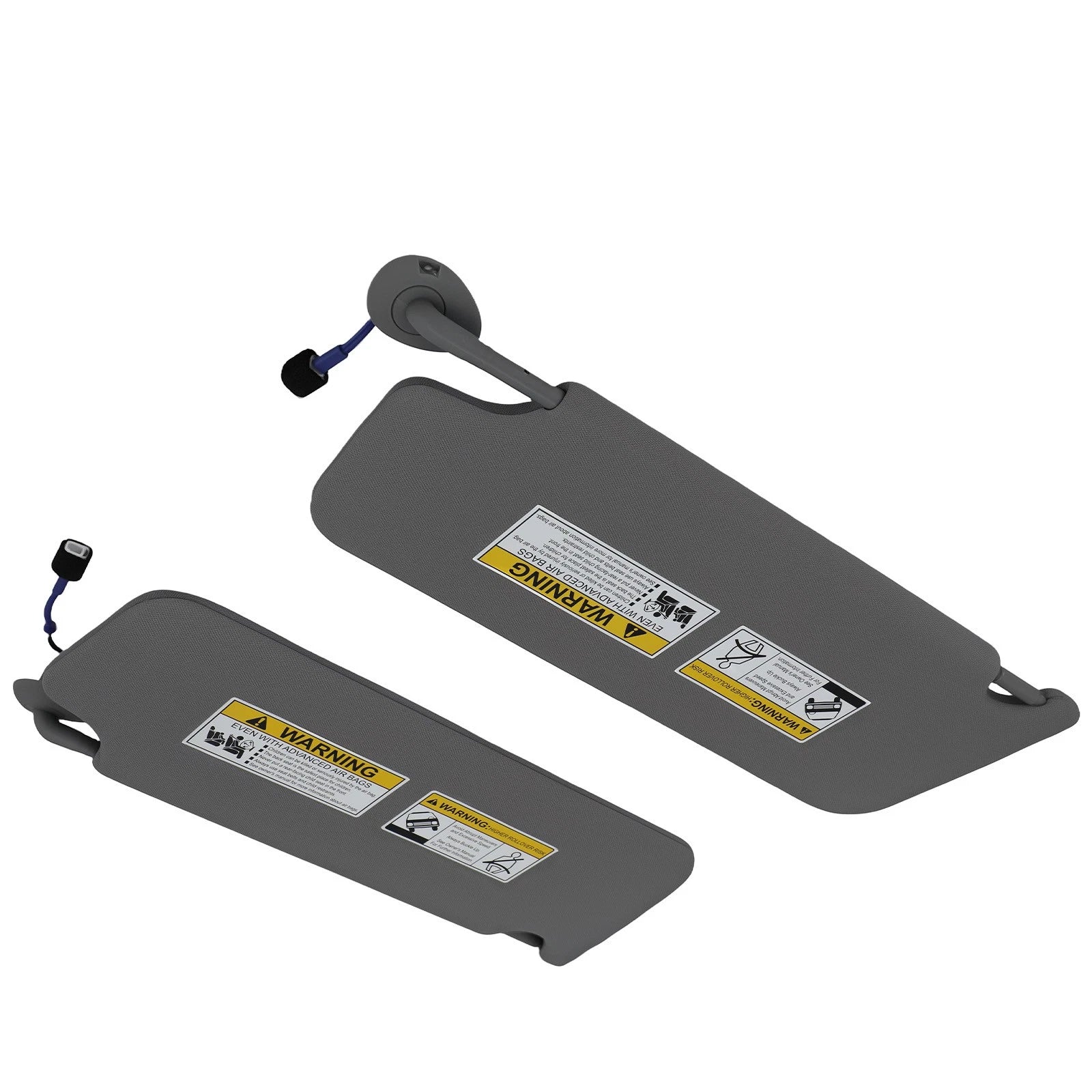 1 Pair Light Gray Sun Visor for Honda Pilot (2017–2021) Ridgeline (2018–2020)