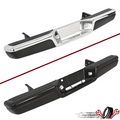 Rear Step Bumper Assembly for Dodge Dakota (1997–2004) Black/Chrome