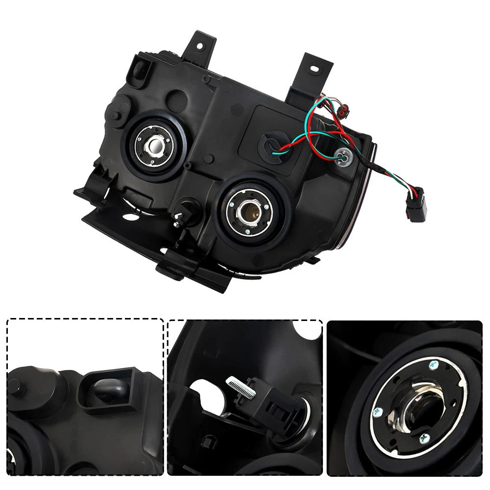 2X Headlight Assembly for Jeep Grand Cherokee (2005-2007) Clear L+R