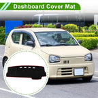 Dashboard Cover for Suzuki Alto (2019–2022) Black Red Trim Flannel 1 Pc