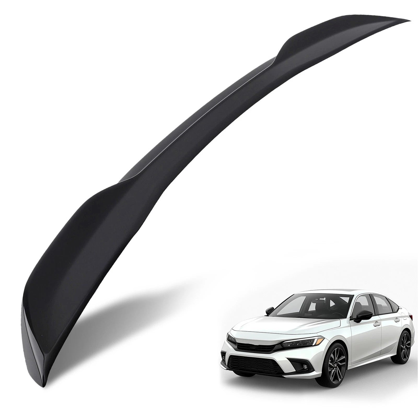Trunk Wing Spoiler Lip for Honda Civic Sedan (2022–2024) ABS Plastic