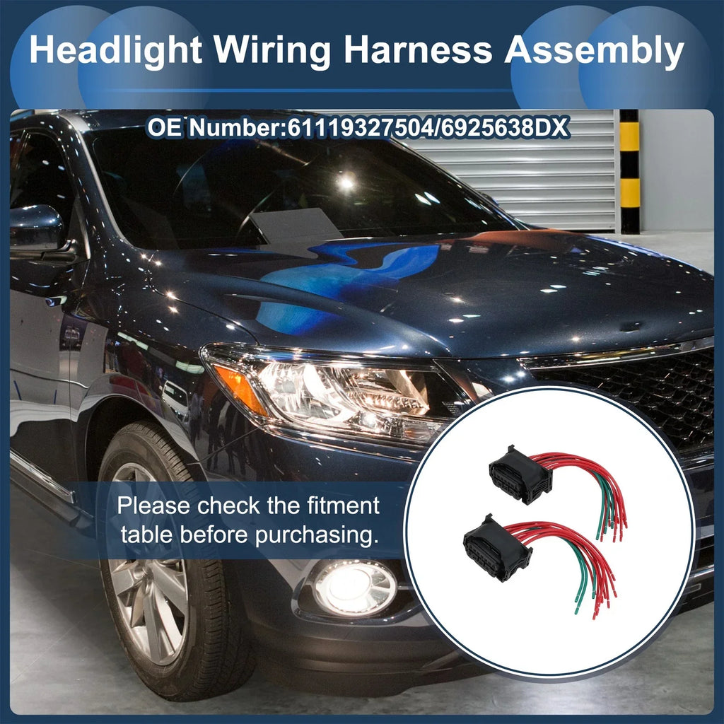 Headlight Wiring Harness Assembly for BMW 5 Series GT (2013-2017)