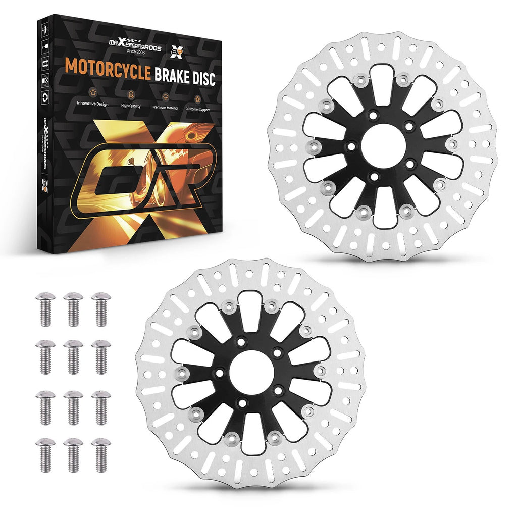 2X Front Brake Disc Rotor for Harley Softail Breakout (2015–2024) 5.0mm Thick