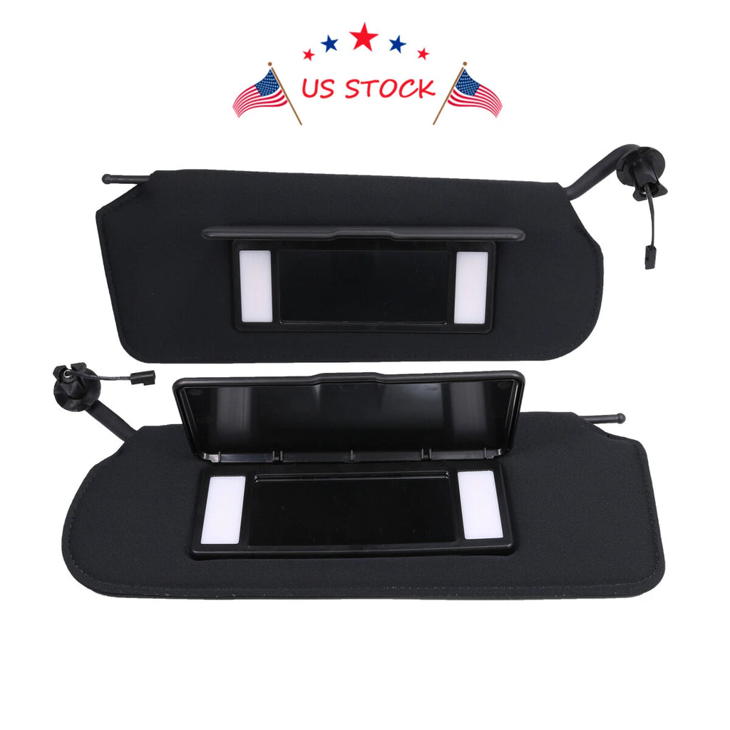 Set of 2 LED Sun Visors with Vanity Mirrors for Corvette C5 (1997-2004)