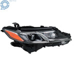 Headlight for Toyota Camry L LE SE (2018–2022) Black Housing Passenger Side