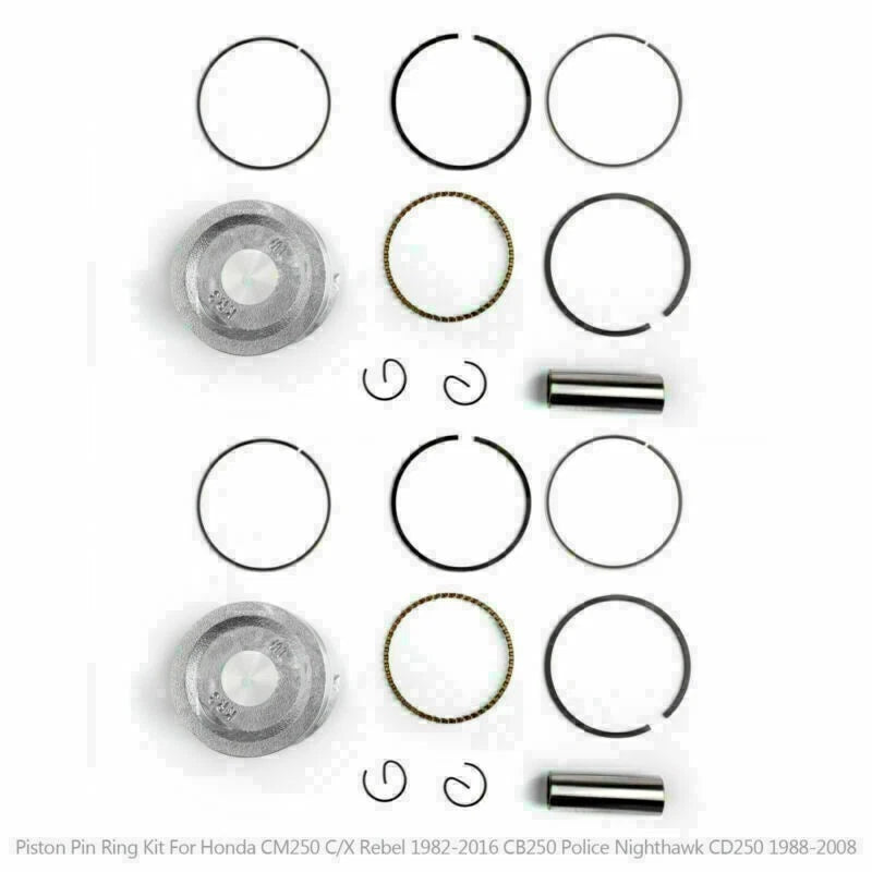 Piston Ring Kit for Honda Rebel UE 250 CMX 250 (1982–2014) Ø53.25mm +0.25