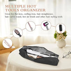 Portable Heat Resistant Hair Tool Organizer Bag for Travel (Universal)