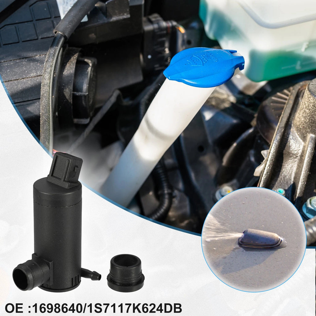 Windshield Washer Motor Pump for Ford Sierra (1982–1993) 1698640 Black