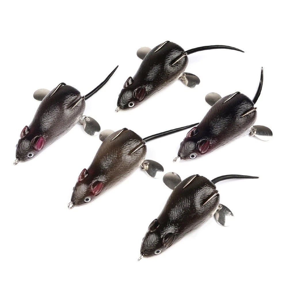 7cm Floating Frog Bait 17.43g Hollow Rubber Lure for Bass Fishing