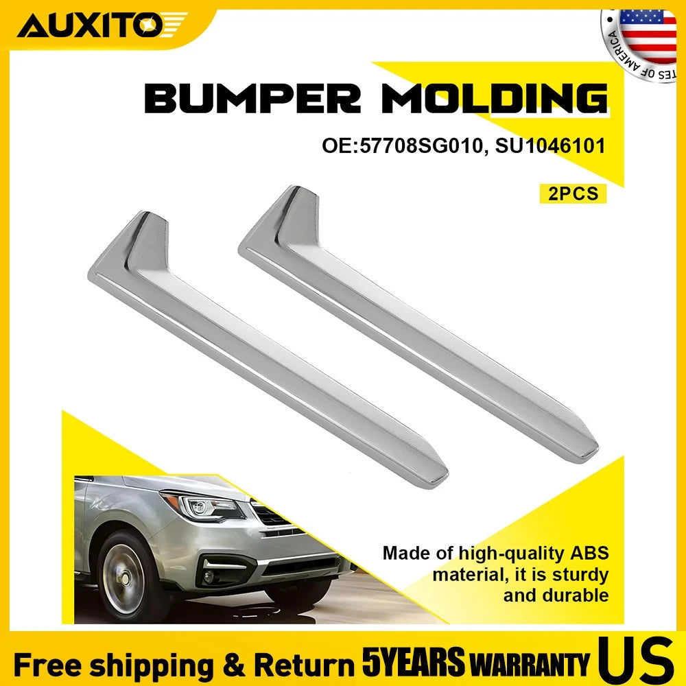 Fog Light Molding Trim Pair Chrome for Subaru Forester (2017–2018)