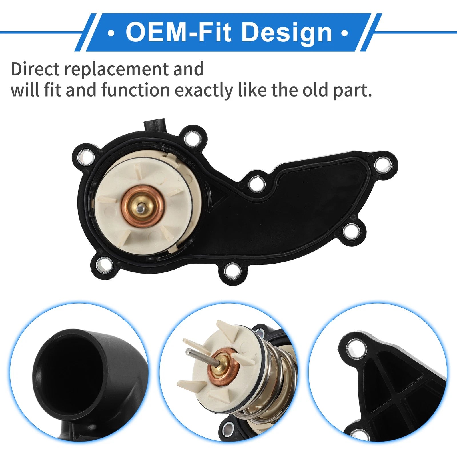 Engine Coolant Thermostat Housing Assembly for Audi A6 Quattro (2009–2014)