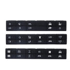 1x Black Dual Dashboard Square Switch Button w Harness for Toyota Current Model