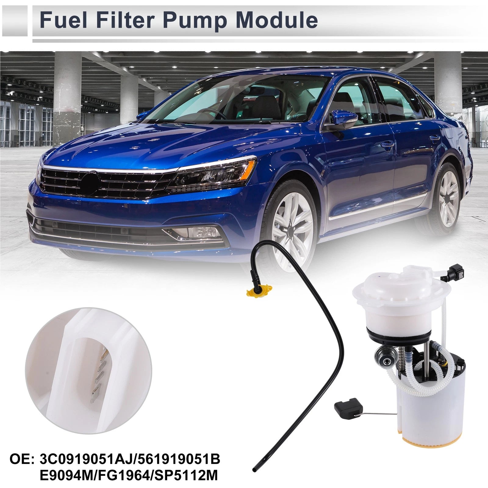 Fuel Pump Assembly for Volkswagen Passat 1.8L A/T R-Line Sedan (2016) No. 3C0919051AJ