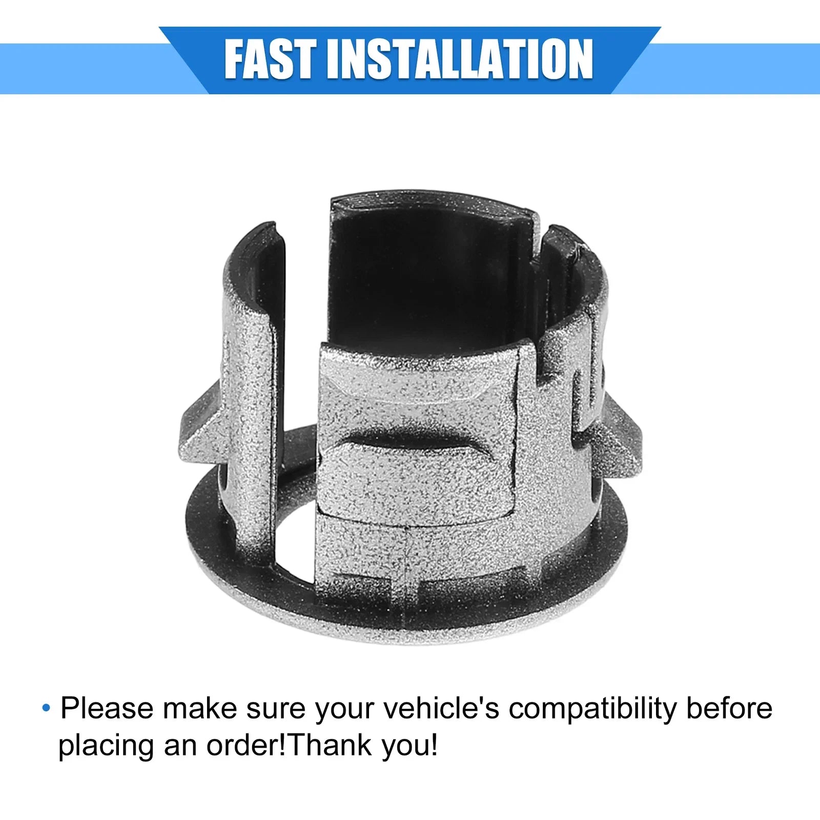 2 x Parking Sensor Retainer Holders for Lexus ES350 (2007) Durable Silver Tone