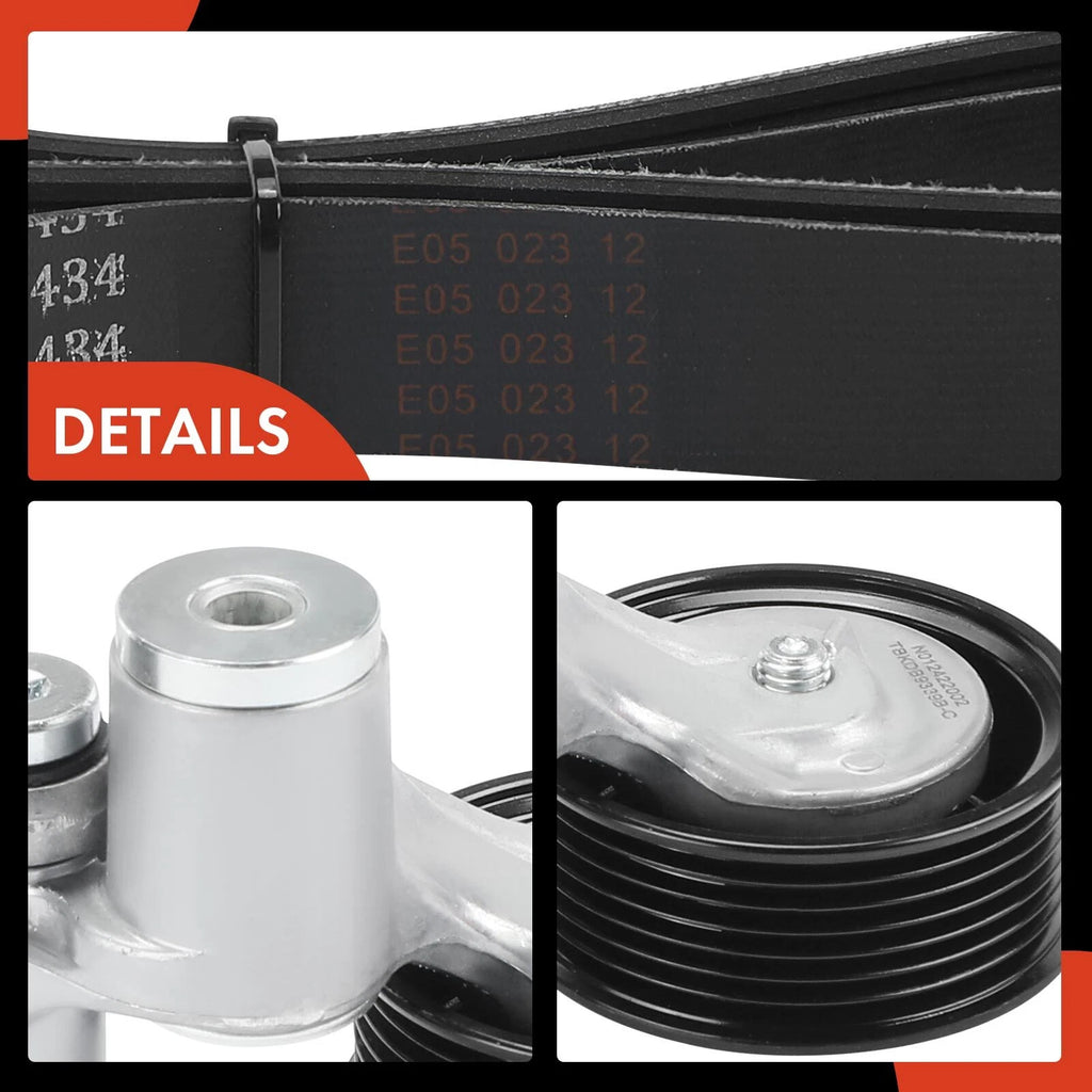 2X Serpentine Belt Drive Component Kit for Honda CR-V (2015–2016)