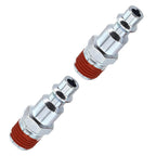 2X 14 Inch NPT Male Air Line Fitting Hose Connector Quick Release