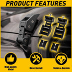Hood Latches Lock Catch Kit for Jeep Wrangler JK (2007–2018)