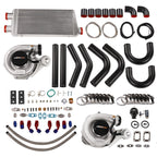 Twin Turbo Intercooler Piping BOV Oil Line Kit for Universal Turbocharger