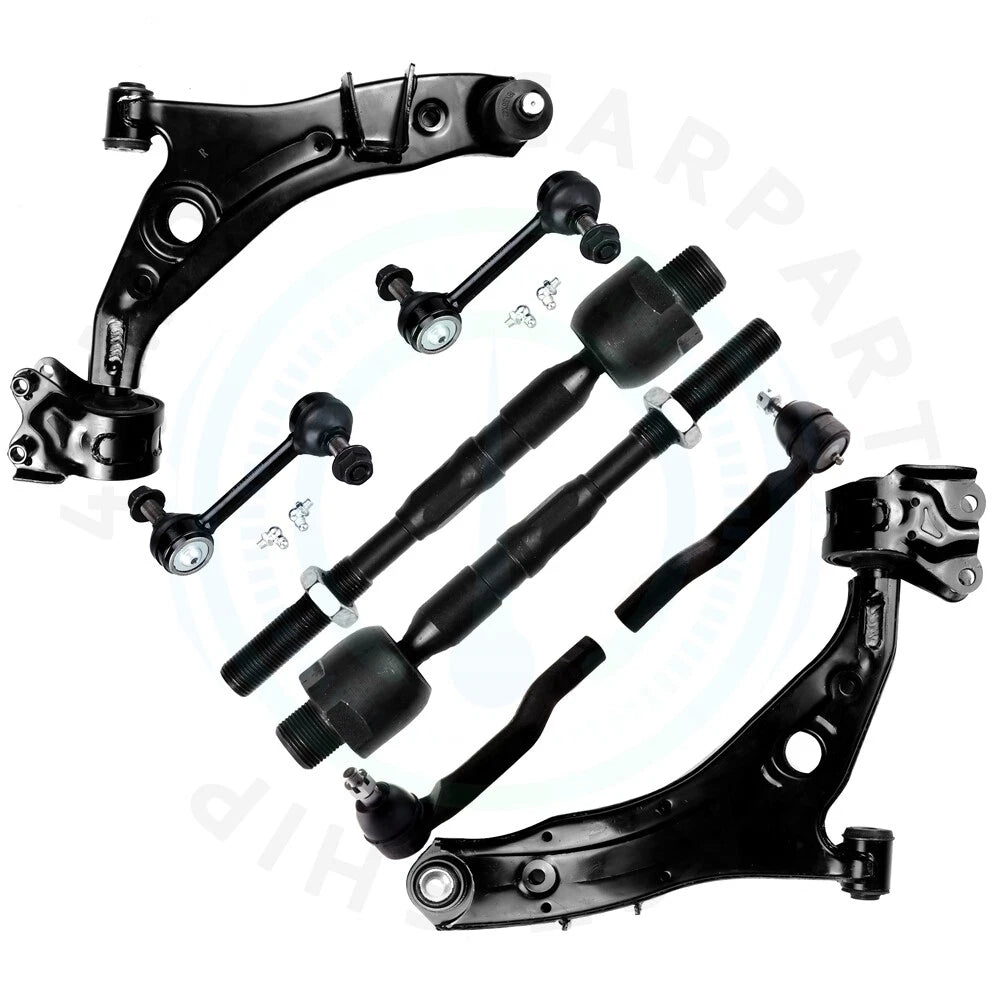 Set of 8 Front Lower Control Arm Outer Tie Rod Ends for Ford Edge Lincoln MKX (2007–2014)