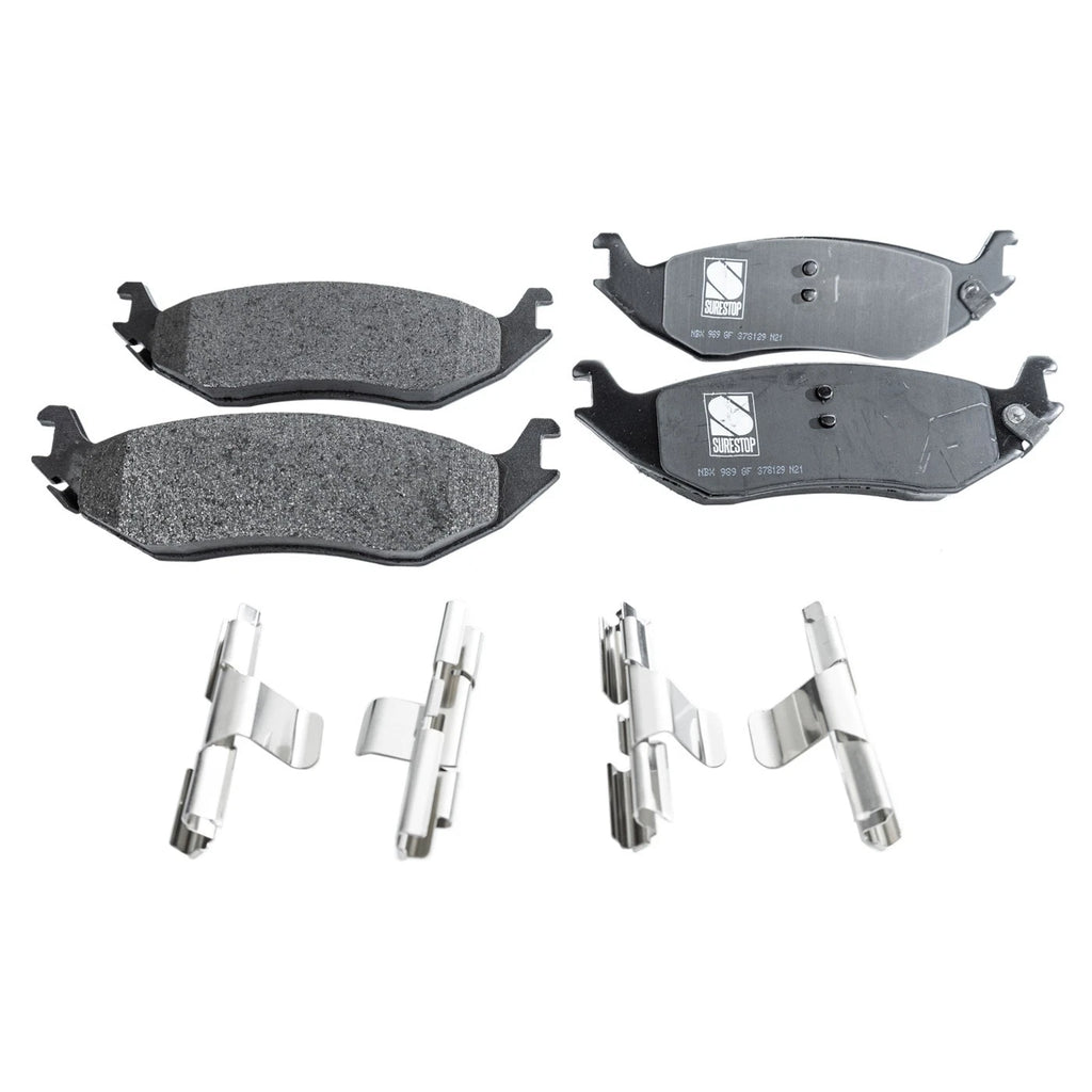Set of 4 Brake Pads for Dodge Ram 1500 (2002)