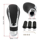 Gear Shift Knob for Universal Cars (Manual) - Black Leather