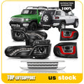 Set of 4 Headlights and Tail Lights for Toyota FJ Cruiser (2007–2015)