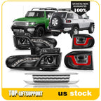 Set of 4 Headlights and Tail Lights for Toyota FJ Cruiser (2007–2015)