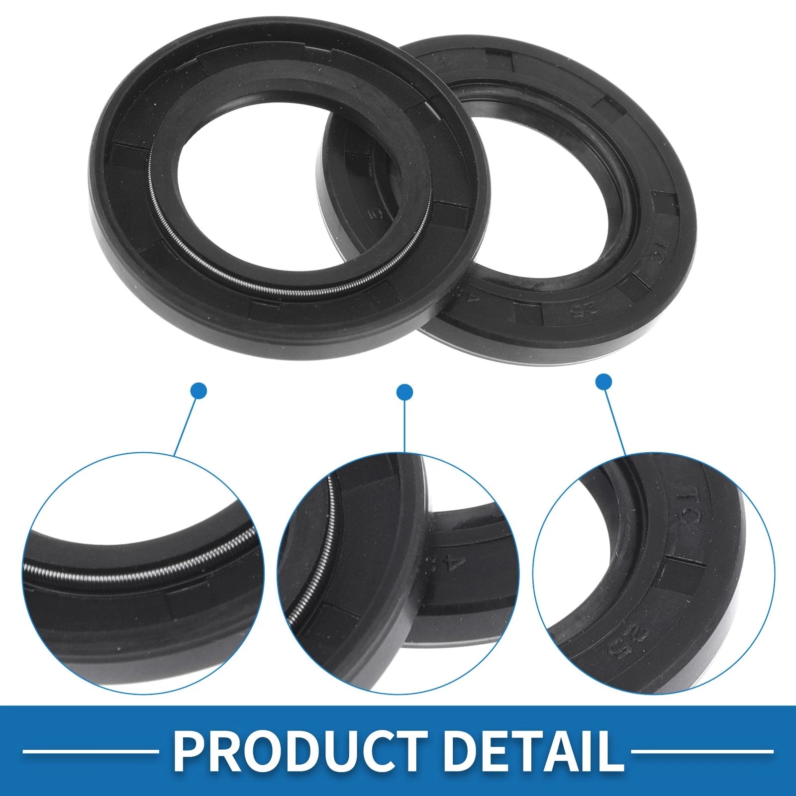 Set of 5 Oil Seal Rotary Shaft Seal 25x42x5mm for Various Models