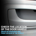 Interior Door Handle for Hyundai Sonata (2008–2010) Front Left Textured Black