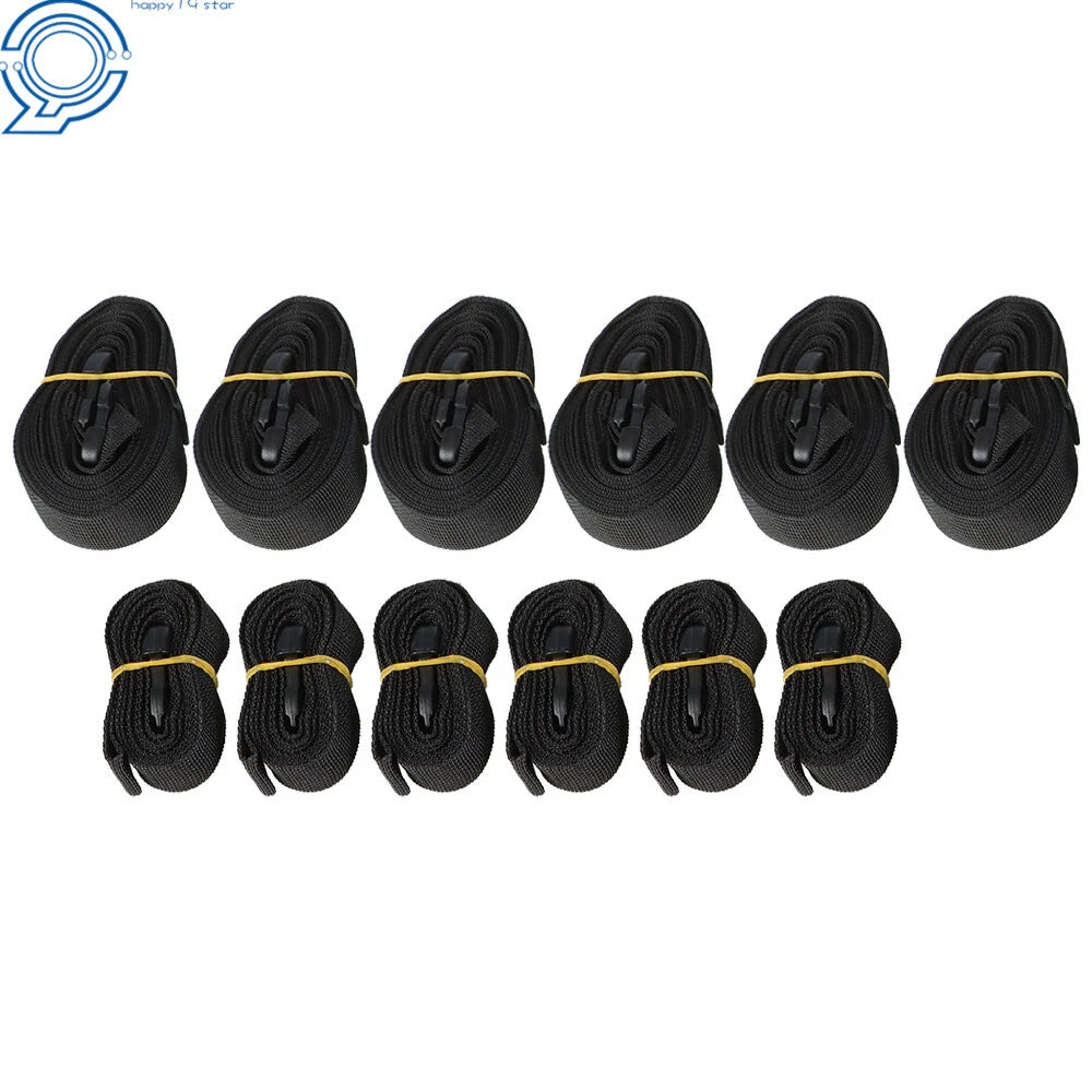 Waterproof Heavy Duty Towable Cover for Jon Boat (12ft-18ft) Black 600D