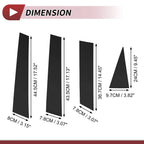 8 Pcs Door Pillar Window Trim for Nissan Rogue (2014–2020) Black