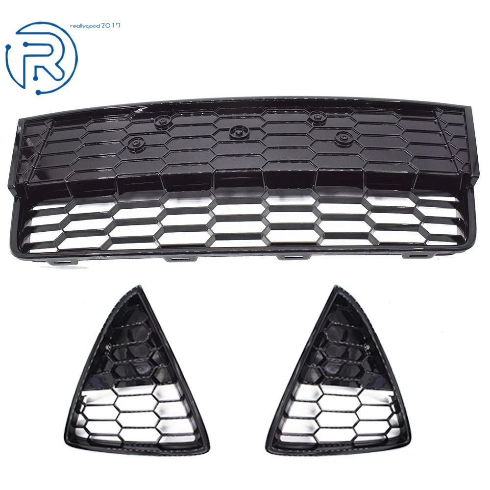 Front Lower Grille for Ford Focus S/SE (2012-2014) Honeycomb Black