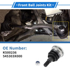 2 Pcs Front Lower Ball Joints for Hyundai Elantra (2011–2016) No.K500236/545303X000