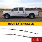 Set of 2 Rear Door Upper Side Latch Release Cables for Ford F150 F250 (1997–2004)